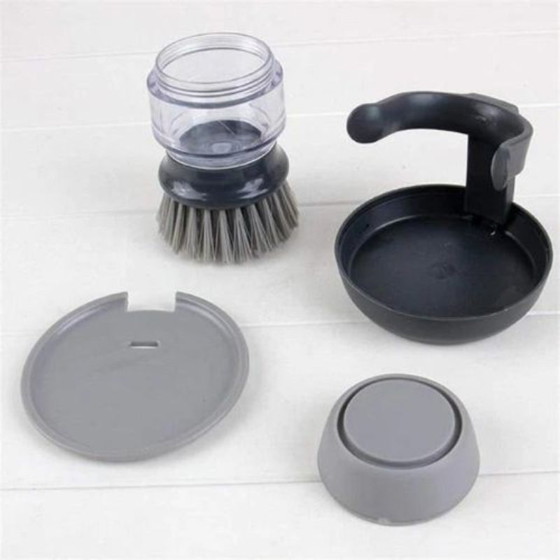 Brosse Vaisselle avec Distributeur de Savon — Rechargeable & Support Inclus