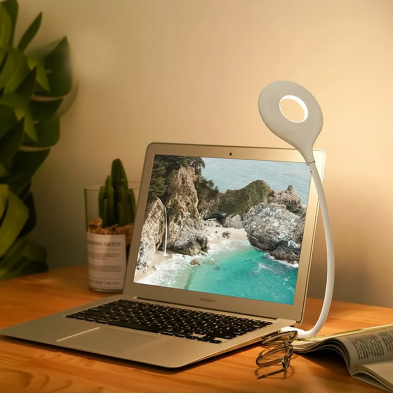 Lampe USB Commande Vocale LW02 — 3 Couleurs, Col Flexible