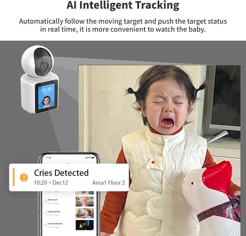 Caméra WiFi XO CR03 CoverGuard — Surveillez et appelez en HD