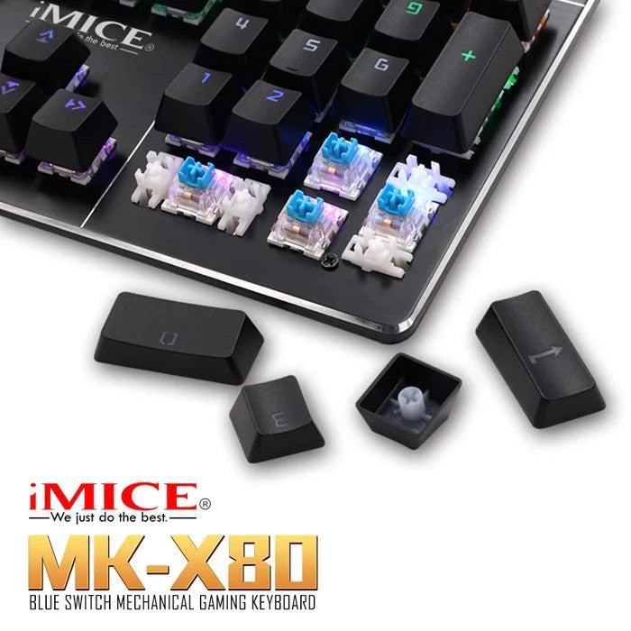 Clavier Mécanique RGB iMICE MK-X80 — Précision & Style