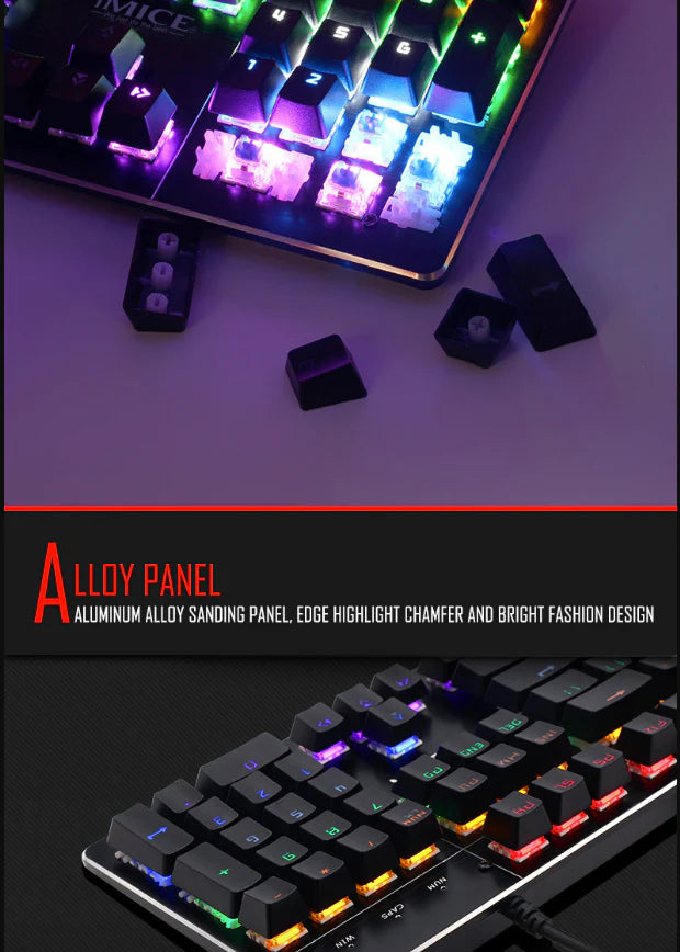 Clavier Mécanique RGB iMICE MK-X80 — Précision & Style
