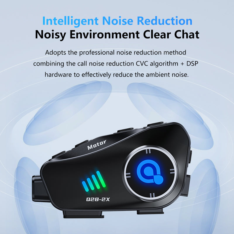 Intercom Moto FreedConn Q28 — Caméra 1080P, Bluetooth & IP66