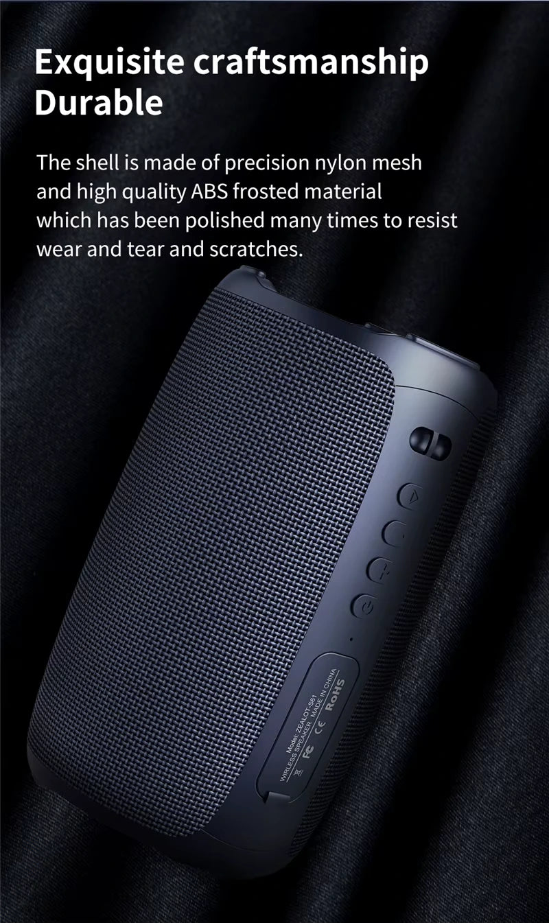 Enceinte Bluetooth Zealot S61 — Son Puissant Partout