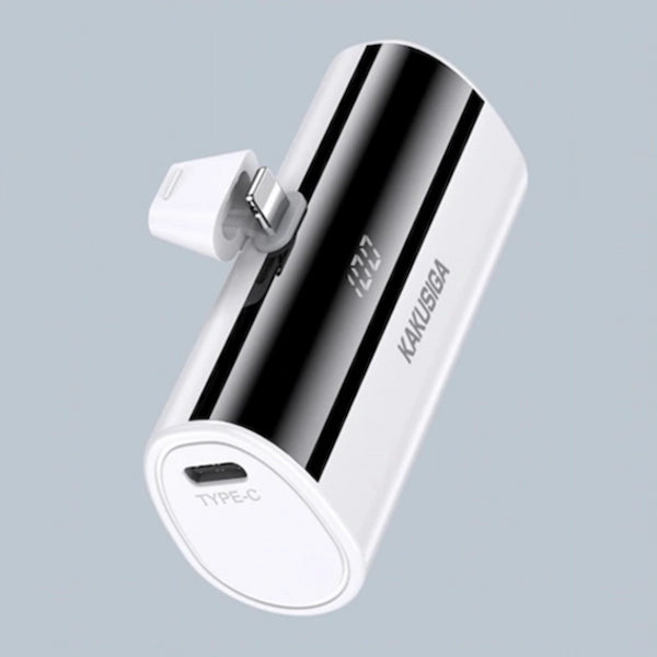 Mini Power Bank KAKU 5000mAh — Lightning Intégré, Zéro Câble