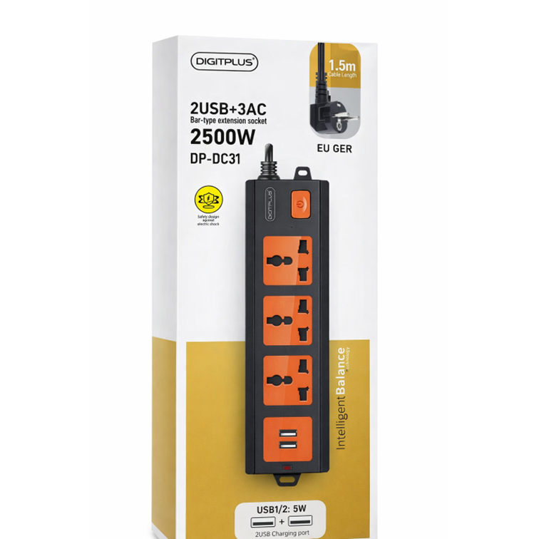 Multiprise DigitPlus — 4 Prises + USB, Tout Branché en Un
