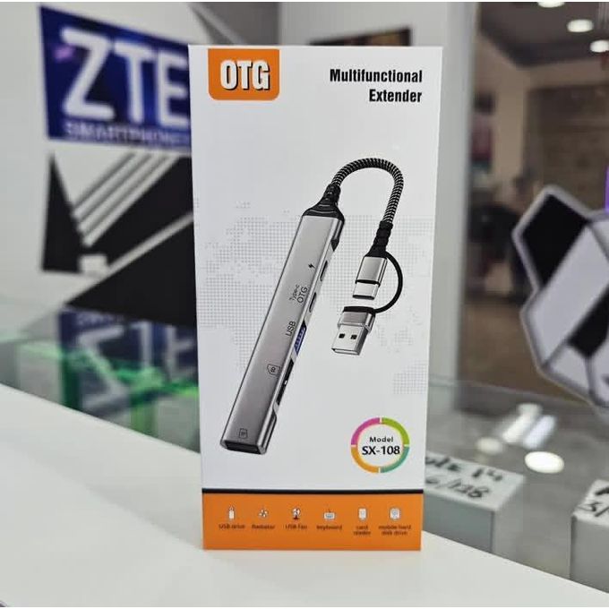 Hub USB-C 5 en 1 SX-108 — Connectez tout, partout