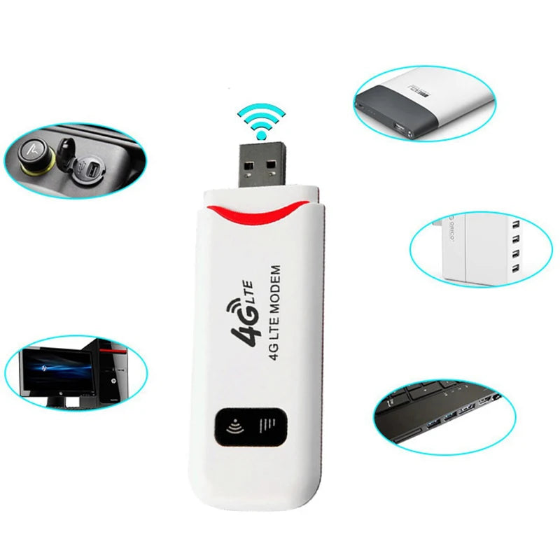 Modem USB 4G LTE WiFi — Internet Partout, Sans Abonnement