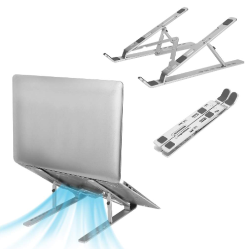 Support Laptop Aluminium — Posture Parfaite au Bureau