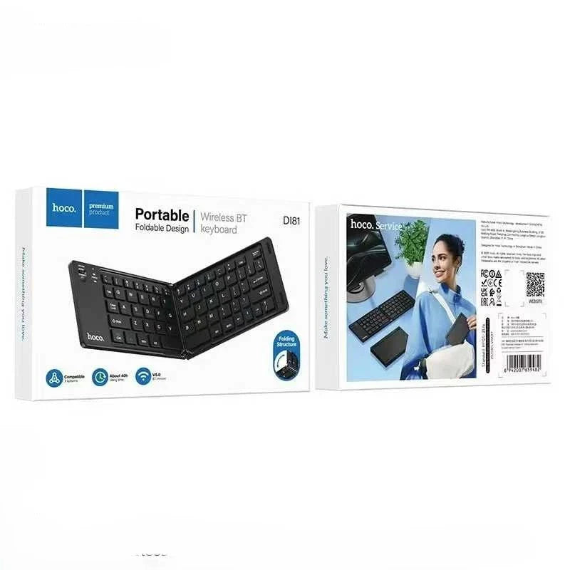 Clavier Bluetooth Pliable Hoco DI81 — 81 Touches, Partout