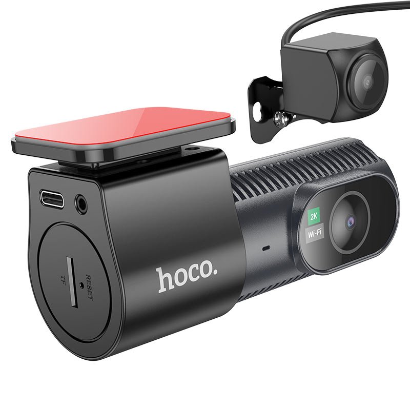 Dashcam Hoco DV8 2K — Double Objectif, Vision Nocturne & Parking