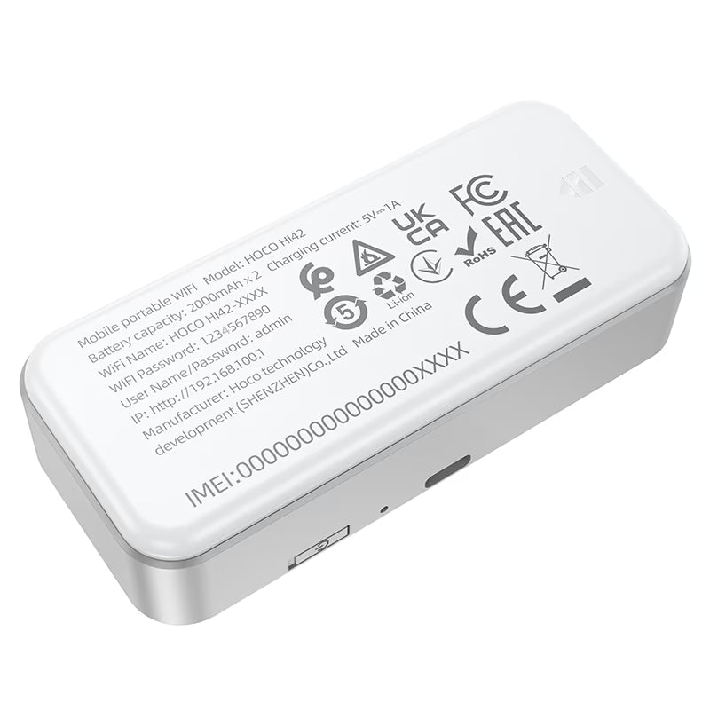 Routeur Wi-Fi 6 Portable Hoco HI42 — 4G, 8h d’Autonomie