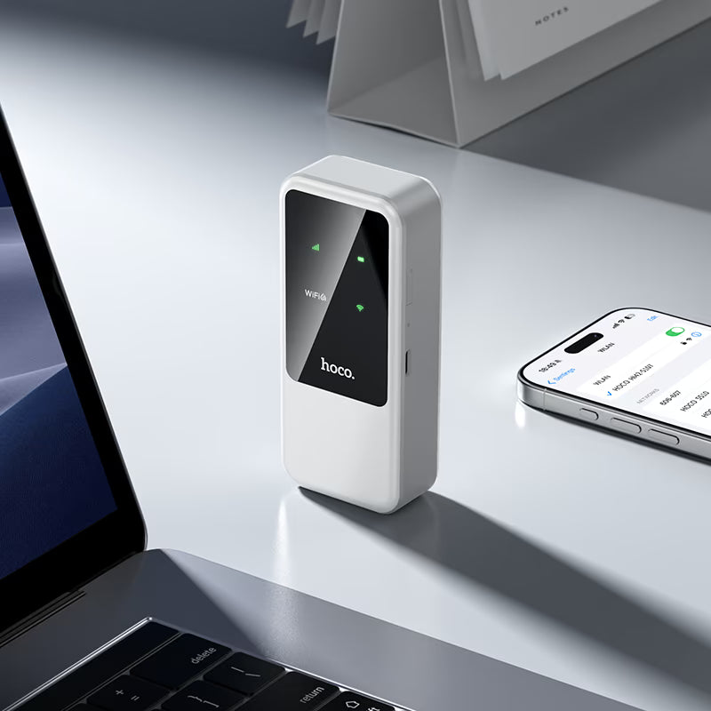 Routeur Wi-Fi 6 Portable Hoco HI42 — 4G, 8h d’Autonomie