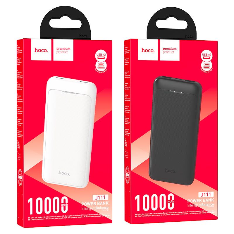 Power Bank Hoco J111 10000mAh — Smart Charge, Charge Intelligente