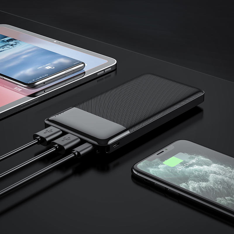 Power Bank Hoco J72 10000mAh — Ultra-Fin, Double USB, Partout