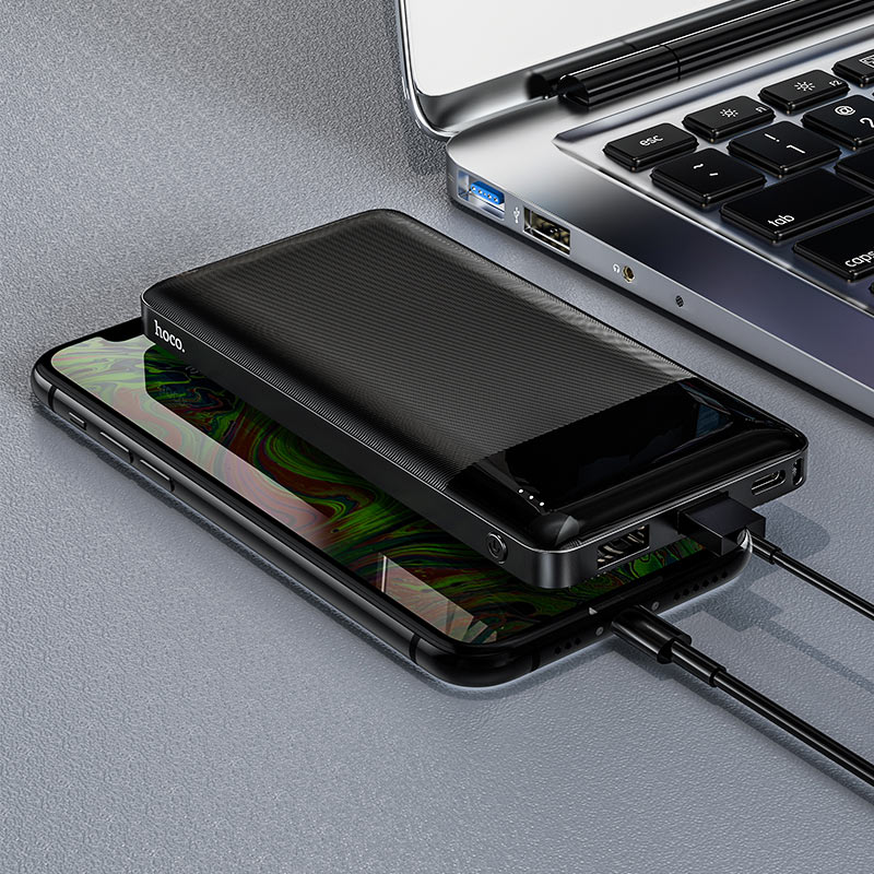 Power Bank Hoco J72 10000mAh — Ultra-Fin, Double USB, Partout