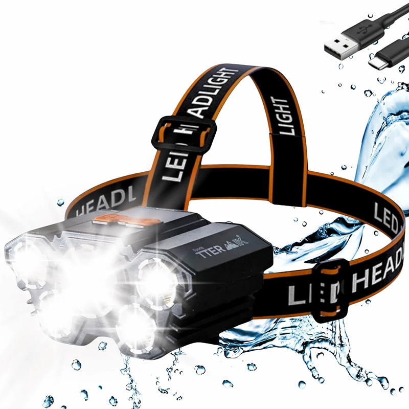 Lampe Frontale L-T21 — Éclairage Puissant Mains Libres