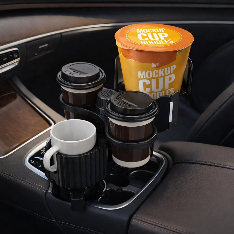 Porte-Gobelet Double Extensible pour Voiture – Support Réglable Universel