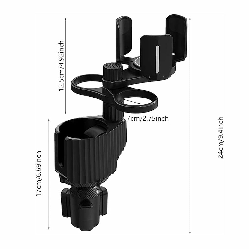 Porte-Gobelet Double Extensible pour Voiture – Support Réglable Universel